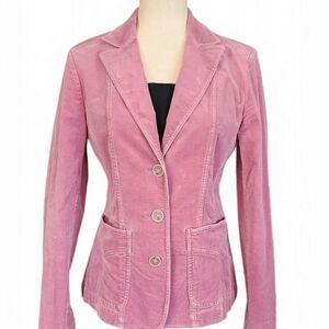 Pink Button-Up Blazer Jacket, D.Sport, Size 10